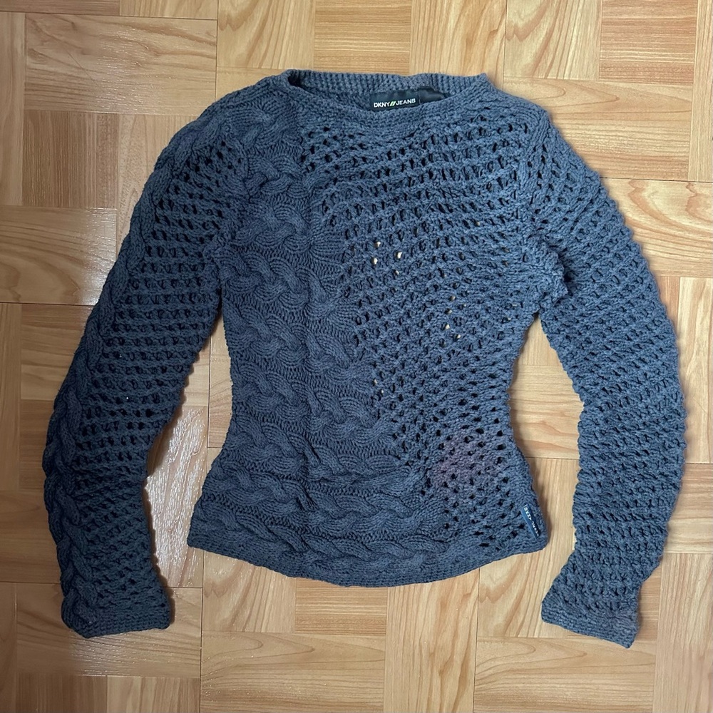 DKNY Grunge Knit Sweater